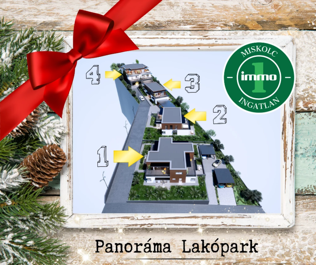 PANORÁMA LAKÓPARK - Miskolc város csendes, zöldövezeti részén új építésű lakóparkban ELADÓ 65 m² lakás! (A1)