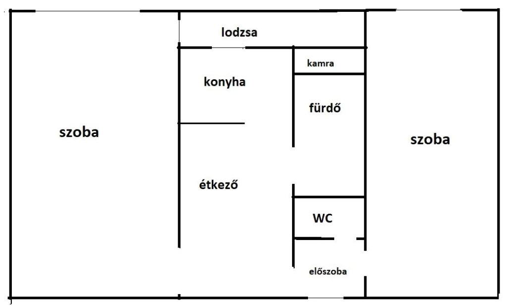 Eladó 65 m2 tégla lakás, Debrecen