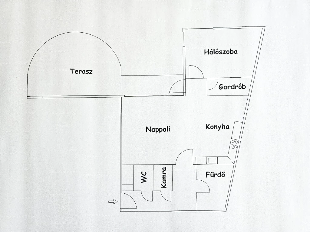 Eladó 58 m2 tégla lakás, Debrecen