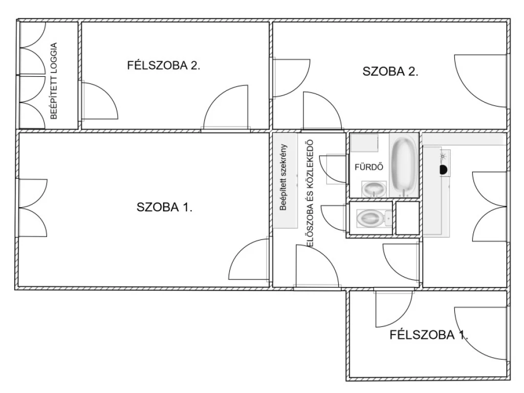 Eladó 68 m2 panel lakás, Debrecen