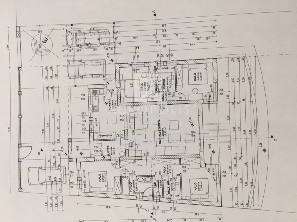 Kecskemét,Vacsi köz elején egyszintes, újépítésű, energiatakarékos modern családi ház eladó