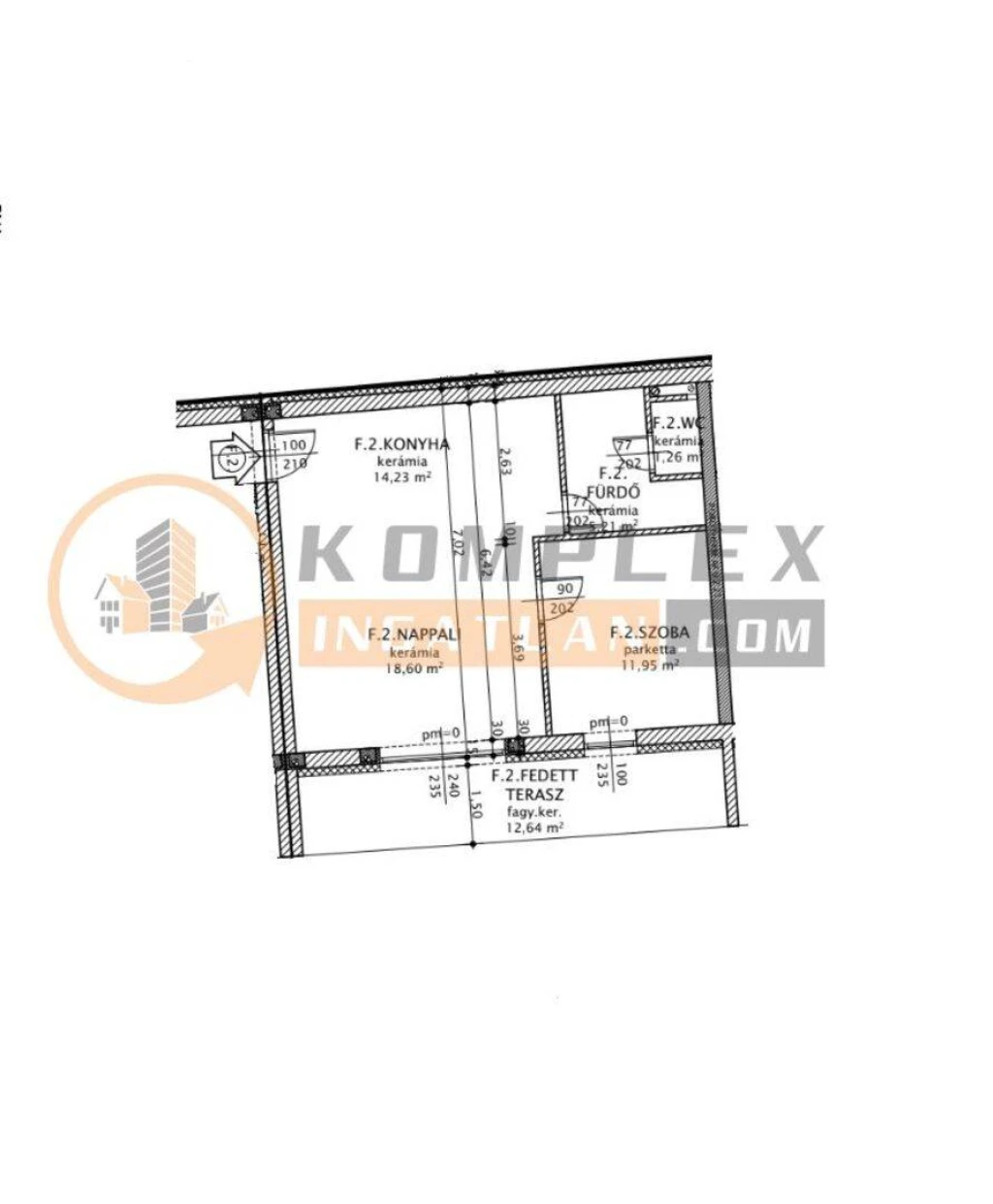 Eladó Társasházi lakás, Jánossomorja, Mosonszentjános, 51nm, 52964000 Ft