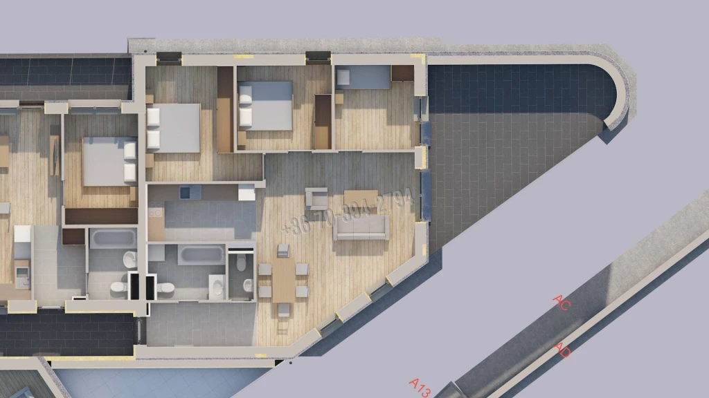 Eladó Társasházi lakás, Oroszlány,  Nincs megadva, 86nm, 80900000 Ft