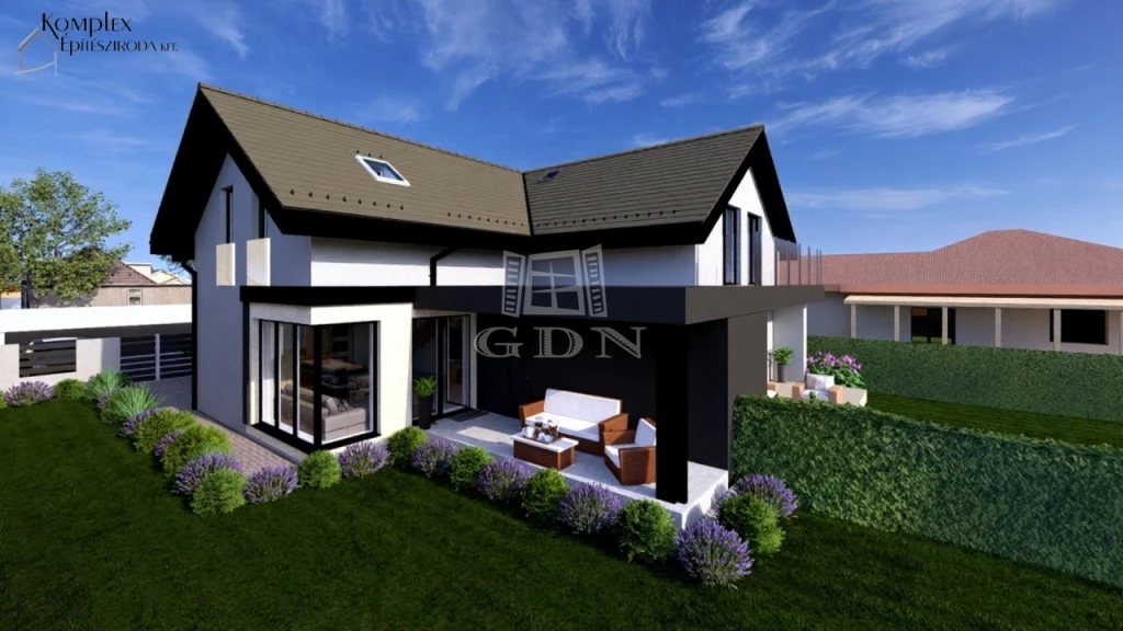 Eladó ikerház, Dunaharaszti, Bezerédi-lakópark, Családi házas övezetében