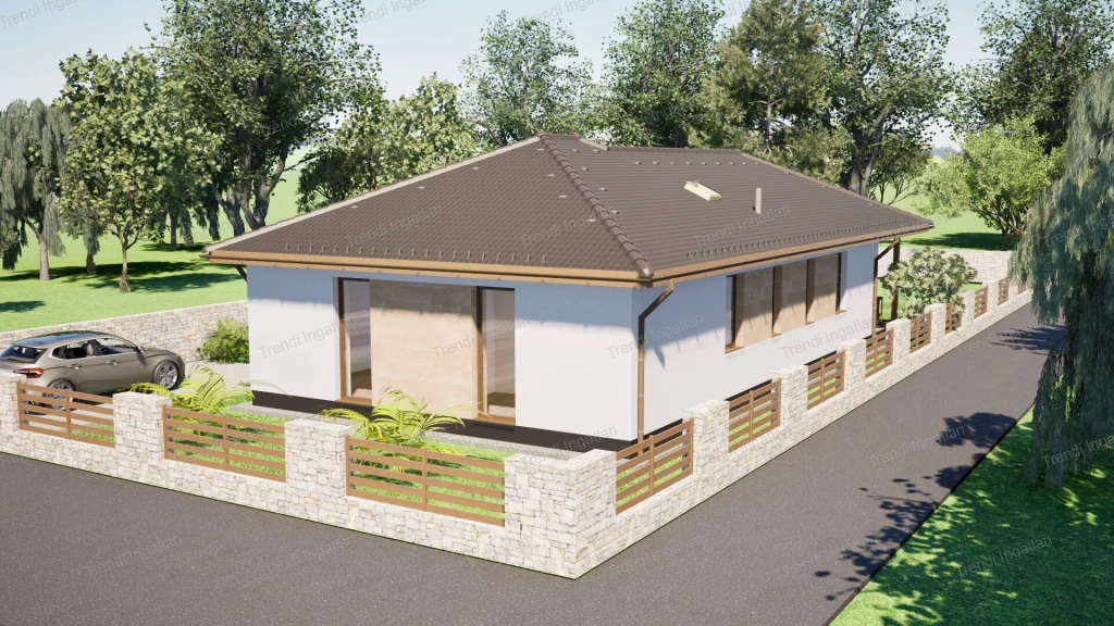 Kulcsrakész nappali + 3 szobás ház