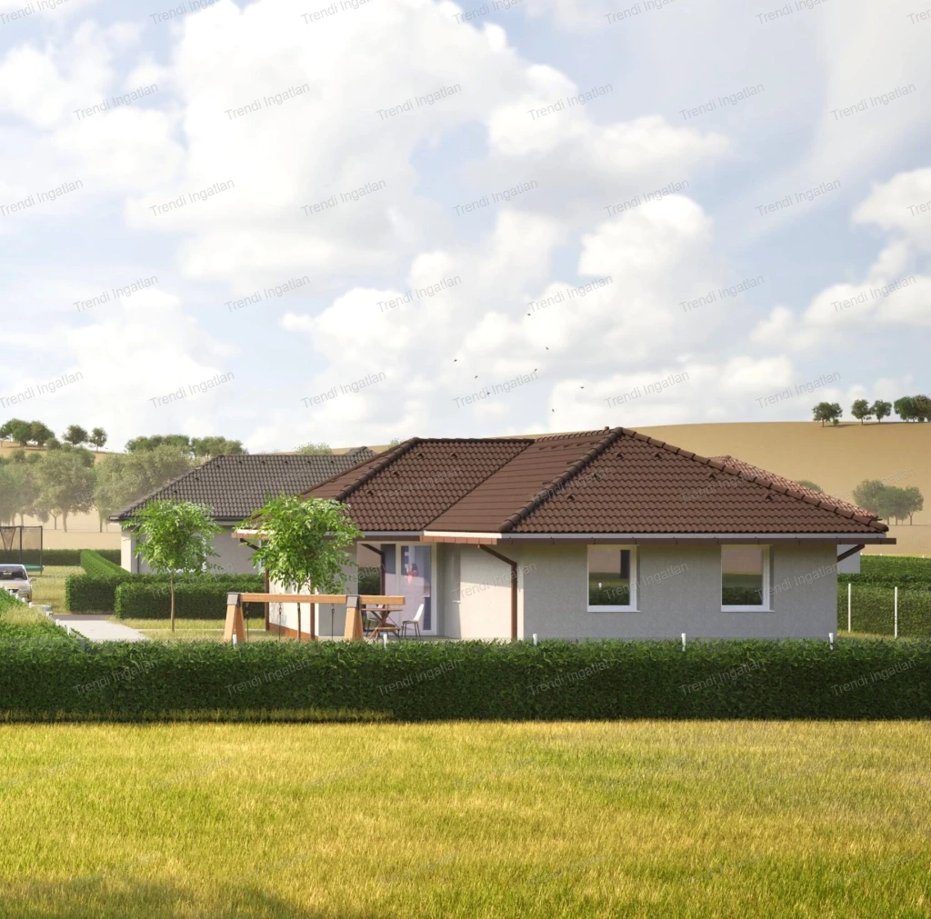 Nappali + 3 szobás ház 750 nm-es telken eladó