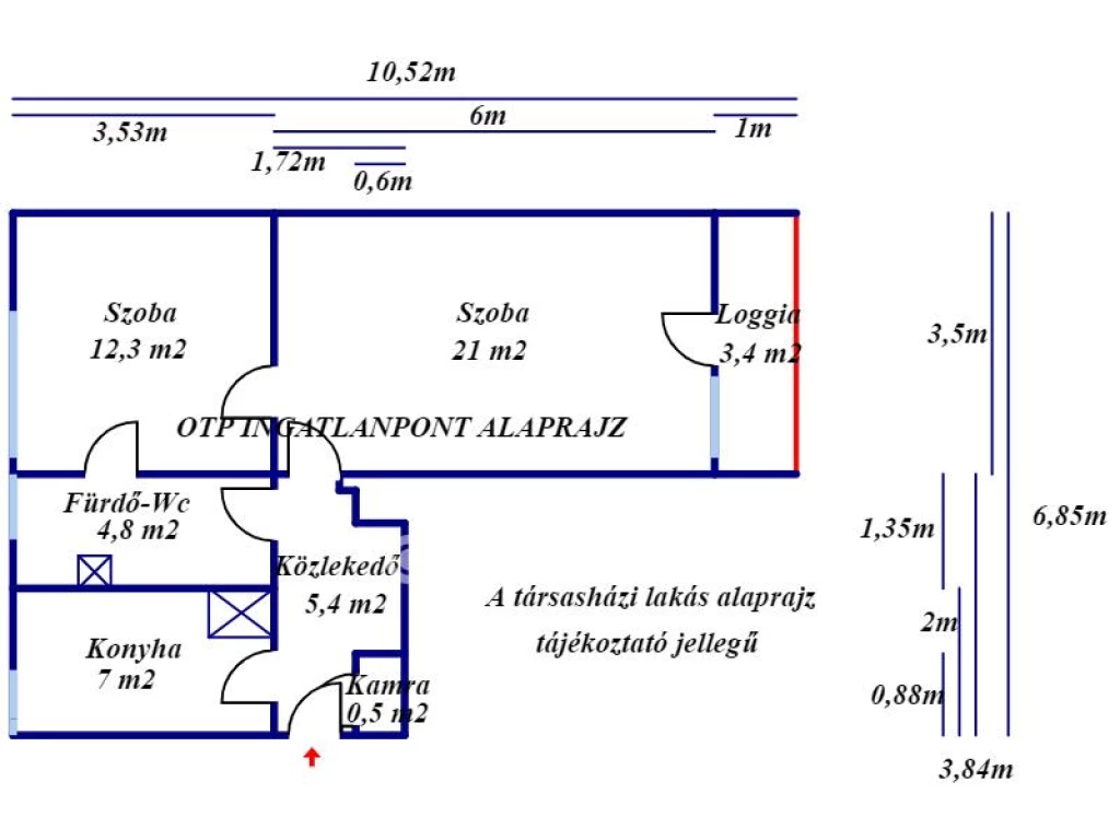 For sale brick flat, Szolnok