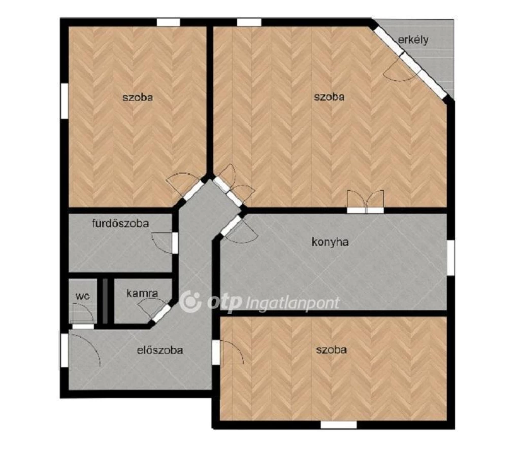 For sale brick flat, Mezőhegyes