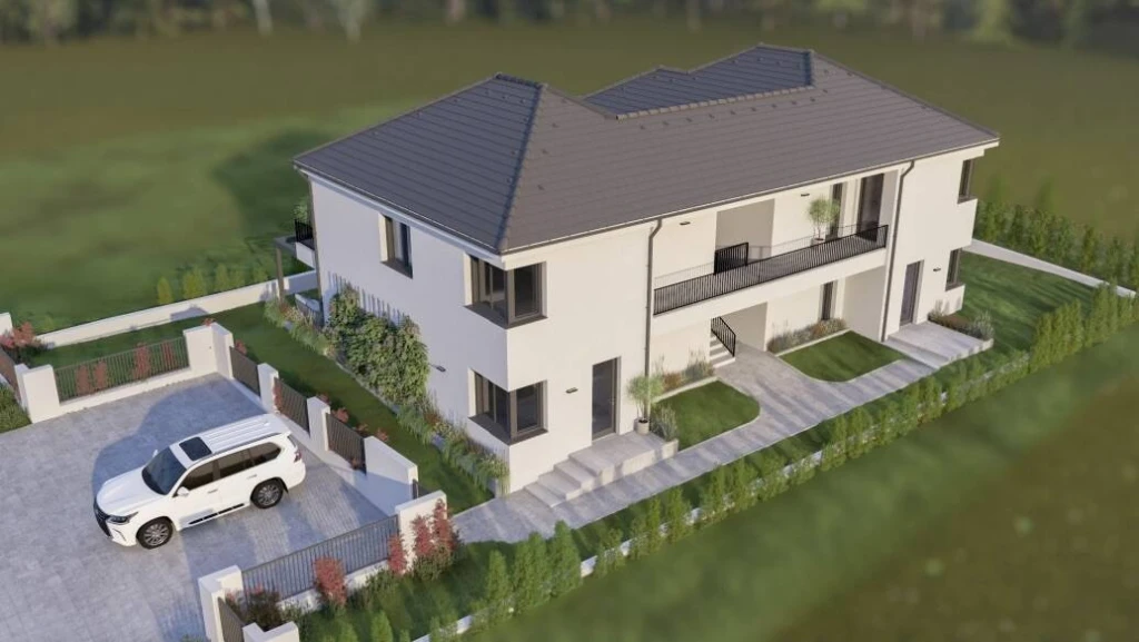 Újépítésű, energiatakarékos földszinti első lakás teraszokkal Mendén - Kiváló műszaki tartalom!