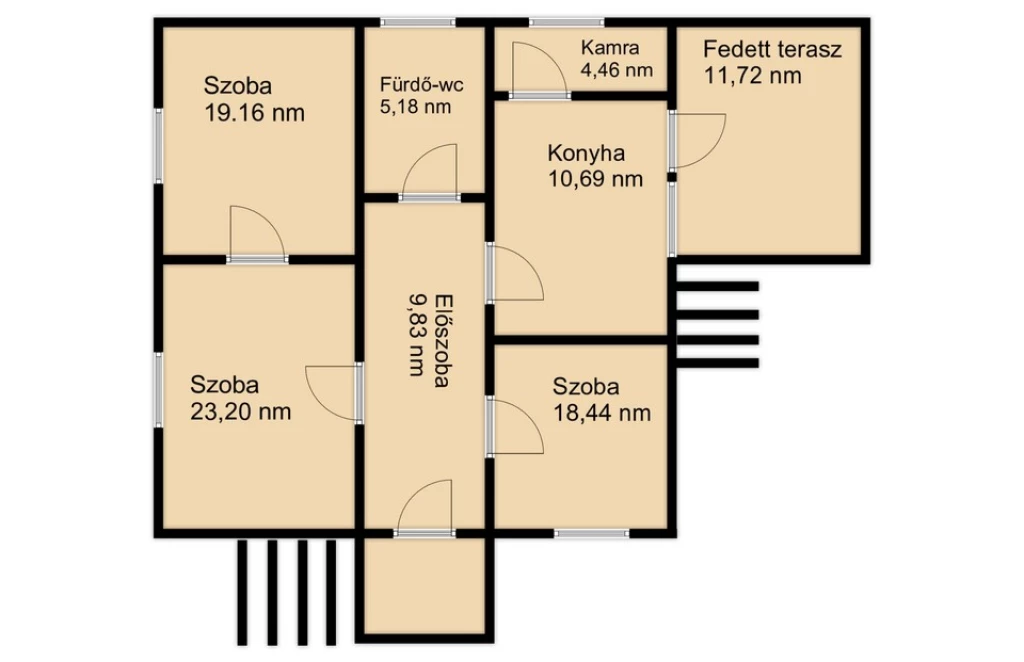 Ászár központjában eladó egy 91,23 nm-s,palatetős,tégla építésű,CSOK pluszra alkalmas családi ház.