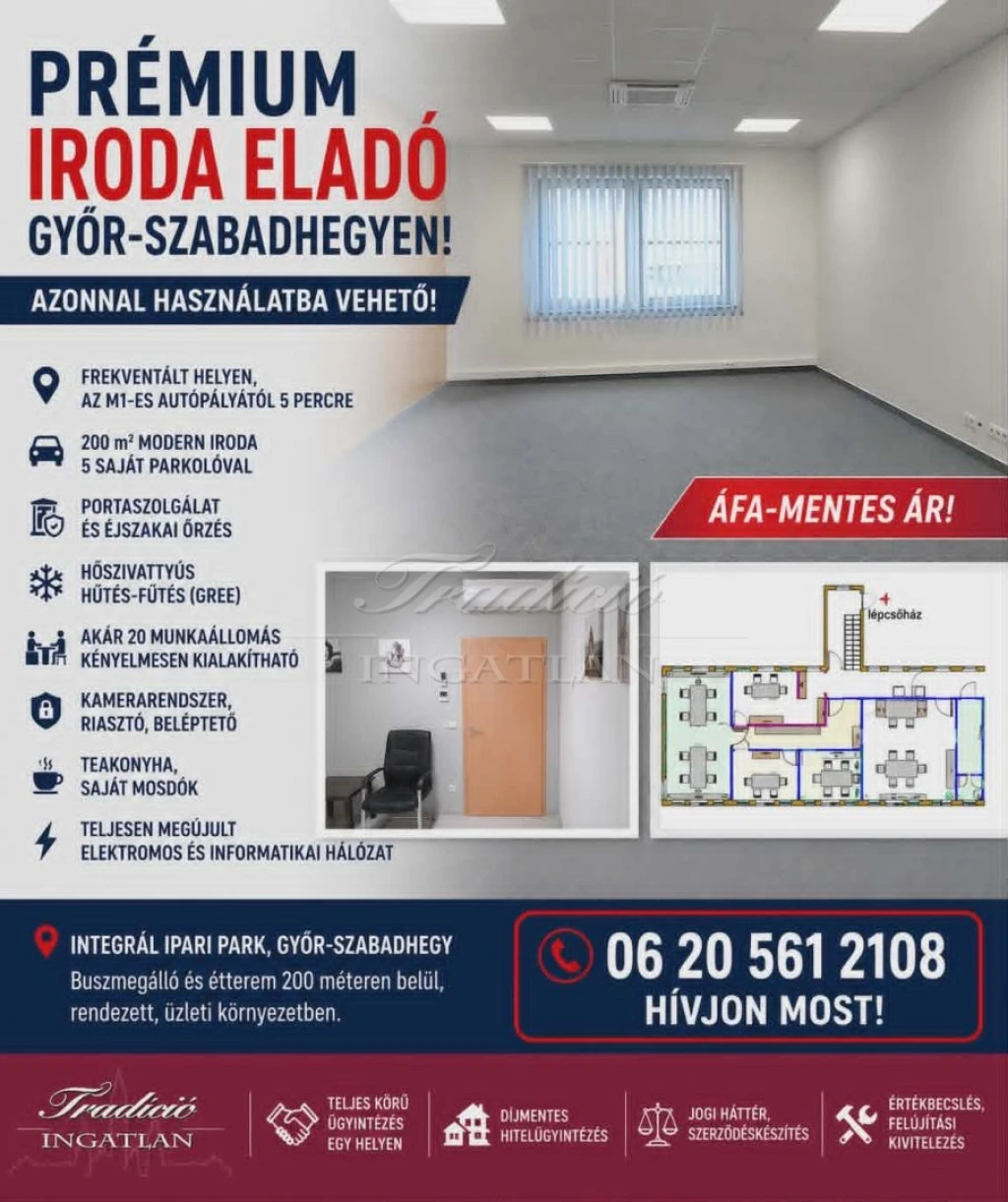 Eladó iroda frekventált helyen.