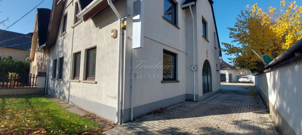 KÉT UTCAFRONTOS TELKEN LAKÓHÁZ, ILL. KÜLÖN ÉPÜLETBEN GARÁZS ÉS VÁLLALKOZÁSRA-RAKTÁROZÁSRA ALKALMAS HELYISÉG, 6 DB UDVARI PARKOLÓ...