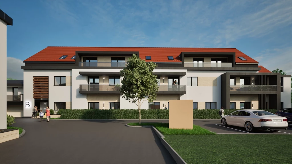 Szombathelyen, új építésű 43 m2 + 3m2 erkélyes lakás a Ferro Parkban eladók!