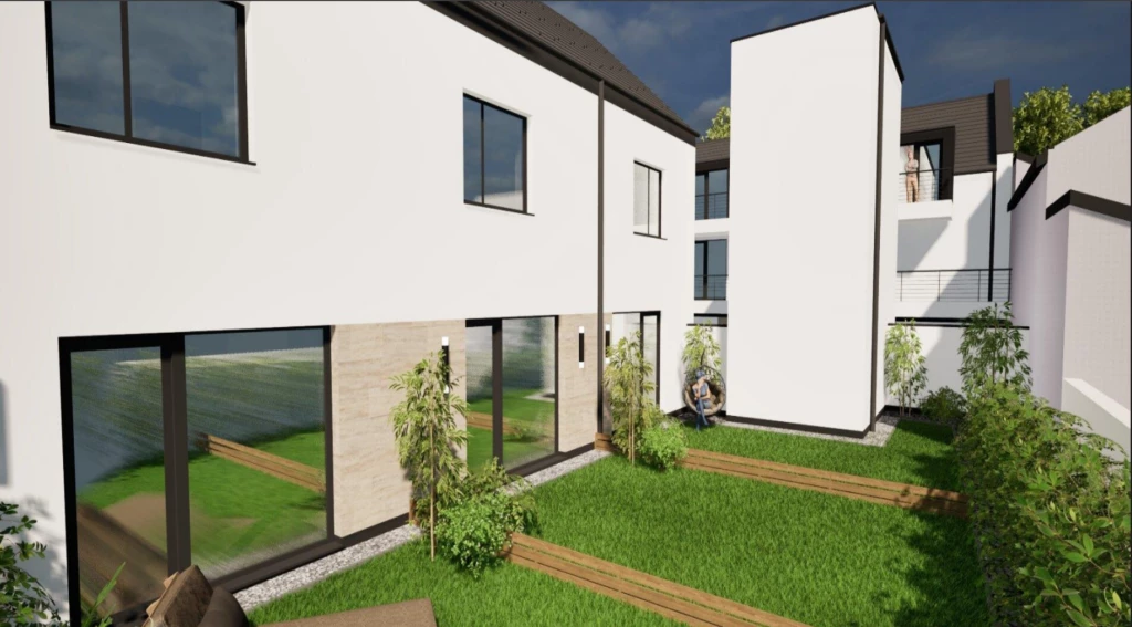 Szombathely belvárosában 55 m2-es + 41 m2 előkertes ÚJ építésű lakás garázzsal eladó.