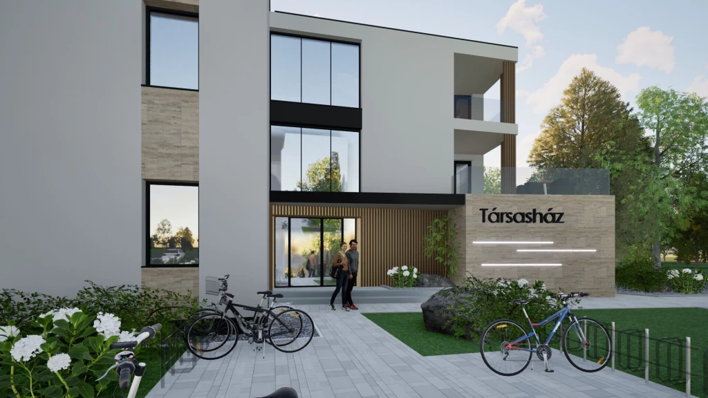 Kőszegszerdahelyen új építésű lakások terasszal, kerttel eladók.