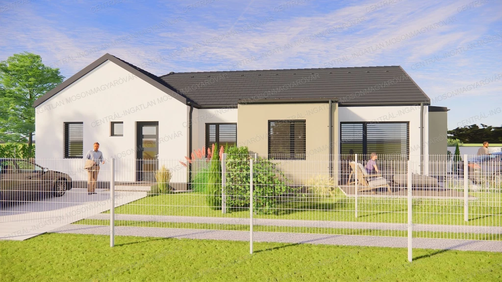 Új építésű, 3 szobás ikerház kerttel, gyönyörű környezetben társasházi lakás áron!