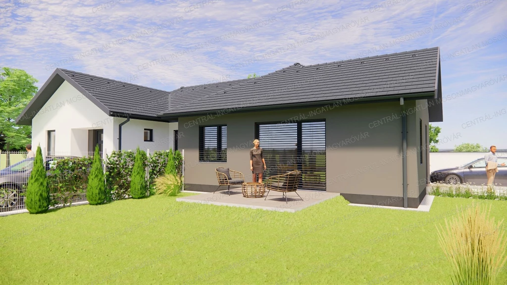 Mosoni Dunához közel, hőszivattyús fűtésű, új ikerház társasházi lakás áron!