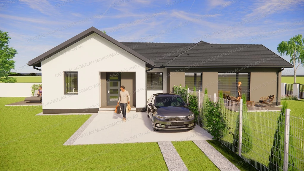Új építésű, 3 szobás ikerház kerttel, gyönyörű környezetben társasházi lakás áron!