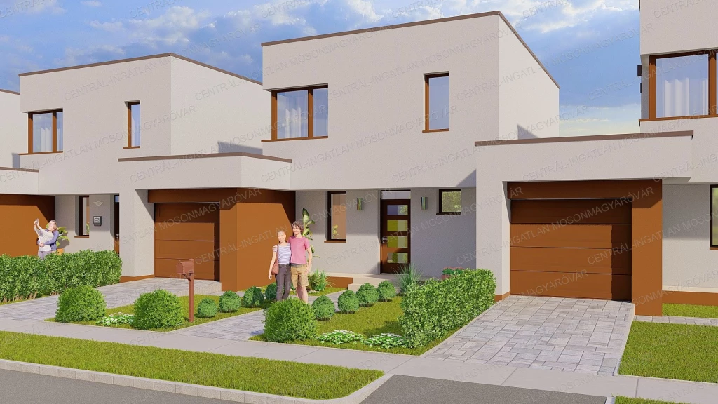 Új építésű, Ytong sorház hőszivattyús fűtéssel az Aranyossziget-Villaparkban!