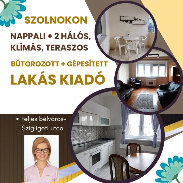 Kiadó téglalakás, Szolnok