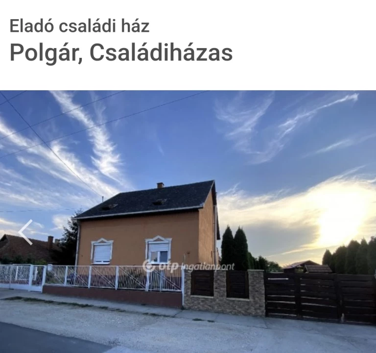 Eladó családi ház, Polgár