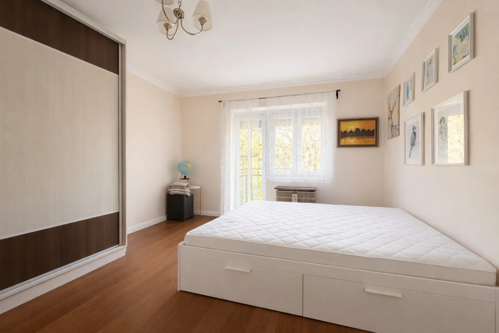 Parkra néző, erkélyes lakás eladó Vác kedvelt, csendes részén!