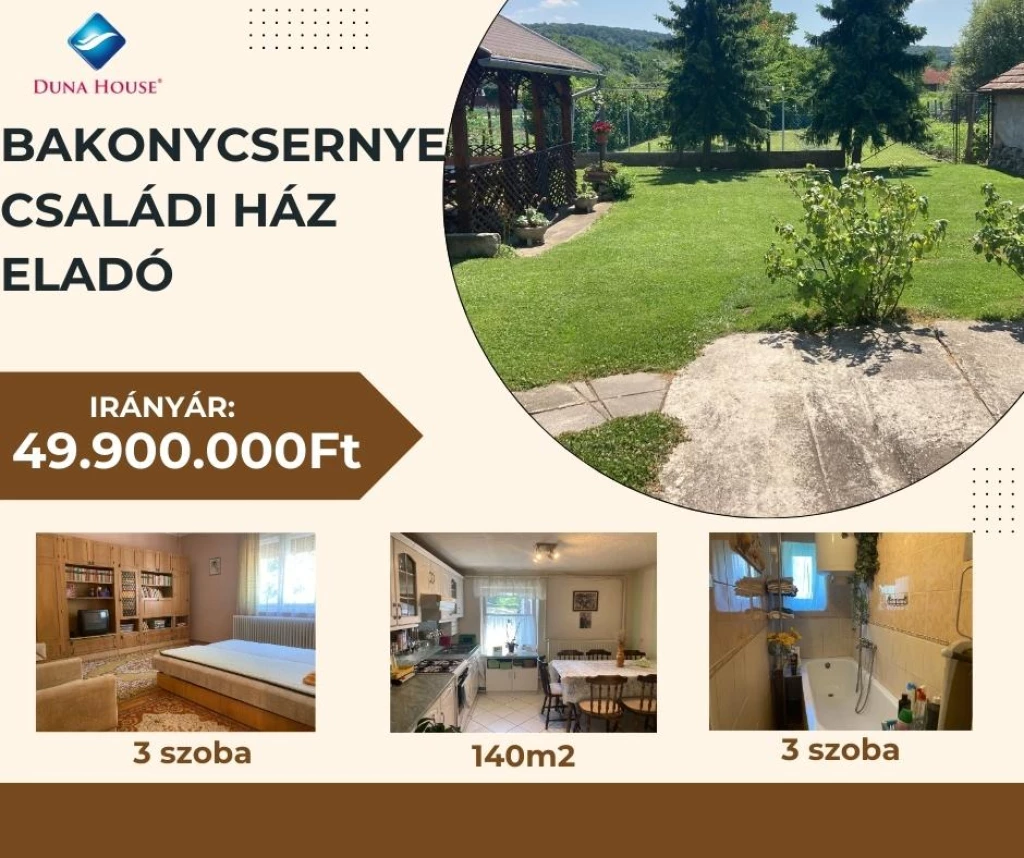 For sale house, Bakonycsernye