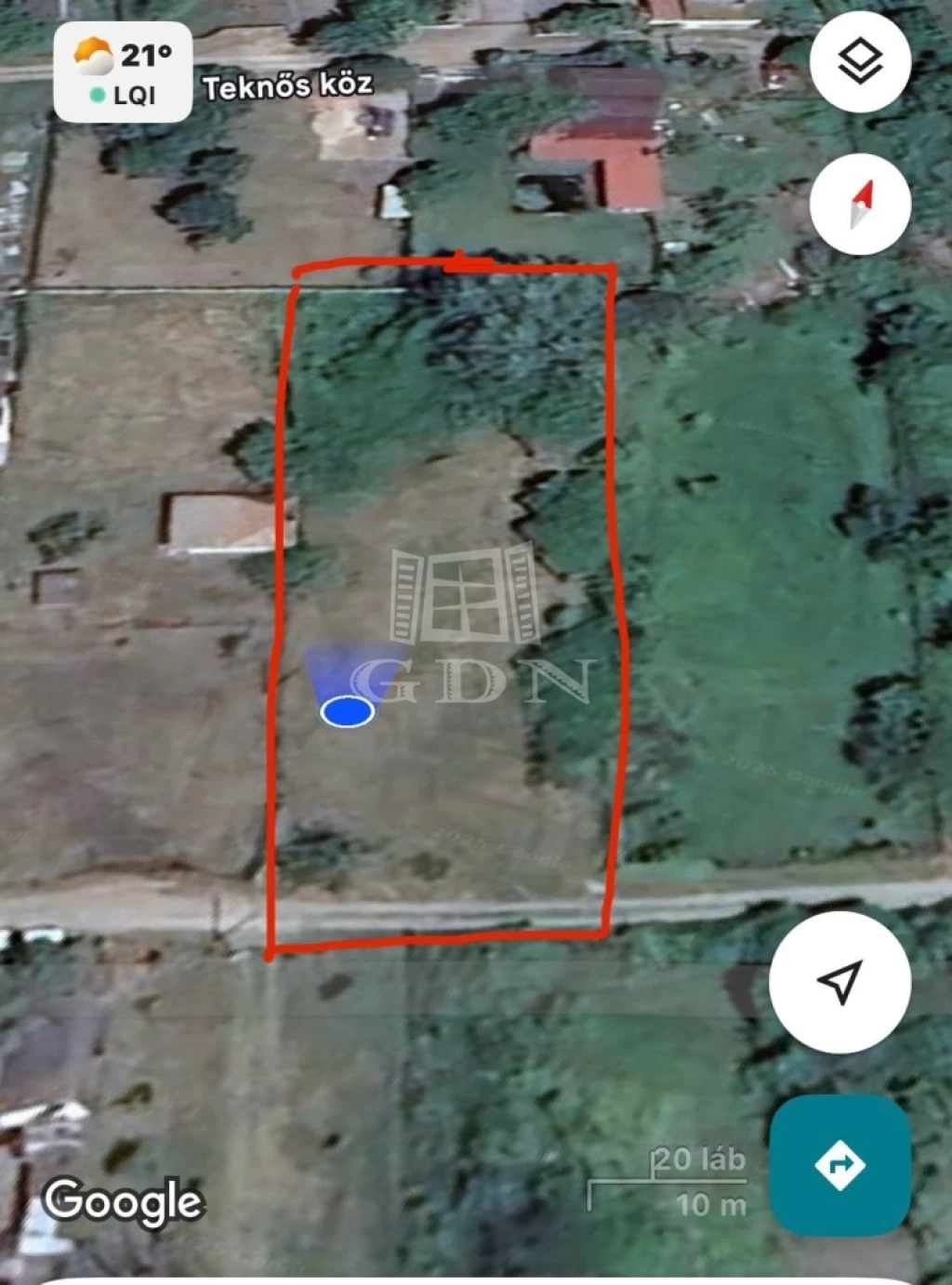 For sale periphery plot, Baja, Teknős köz