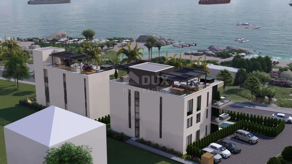 ZADAR, SUKOŠAN - Luxus penthouse építés alatt, 1. sor a tenger felé CS05