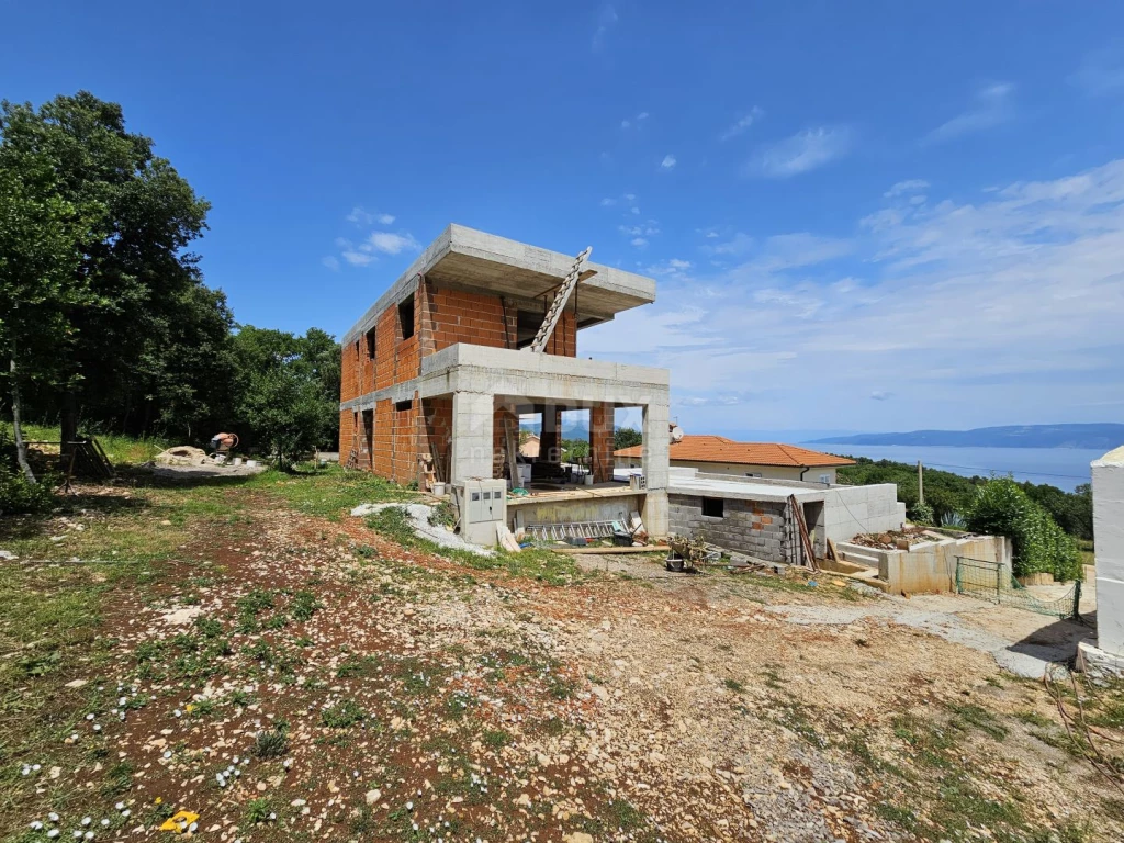 ISZTRIA, RABAC - Modern új épület, panorámás kilátással a tengerre