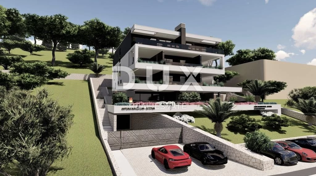 OPATIJA, KÖZPONT - luxus apartman panorámás tengerre néző kilátással és garázzsal, kiváló helyen