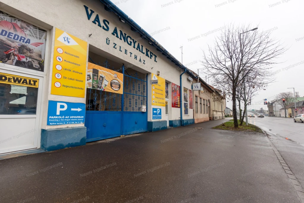 Eladó üzlethelyiség és raktárkomplexum – Miskolc, Vörösmarty Mihály utcában