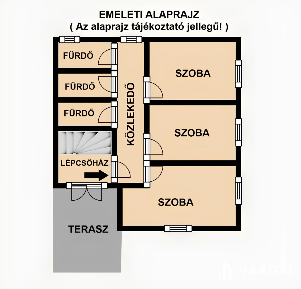 Első emeleti lakás az Aranyparton