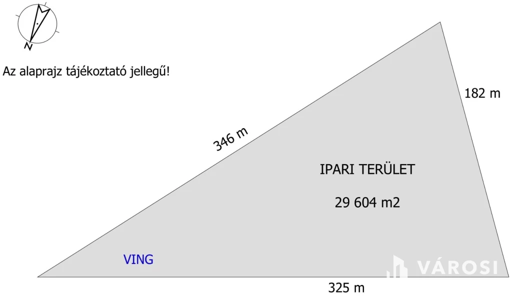 Eladó Ipari terület Győrben közel az M1 autópályához