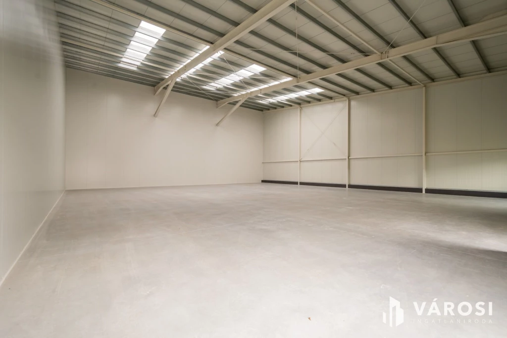 Eladó új, 6 méter belmagasságú raktár Vecsésen