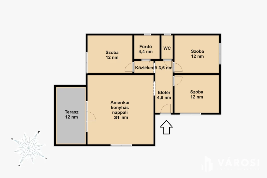 Új építésű nappali + 3 szobás családi ház Pusztaszabolcson