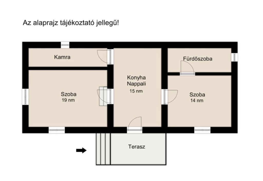 Felújítandó ház egy csendes kis településen
