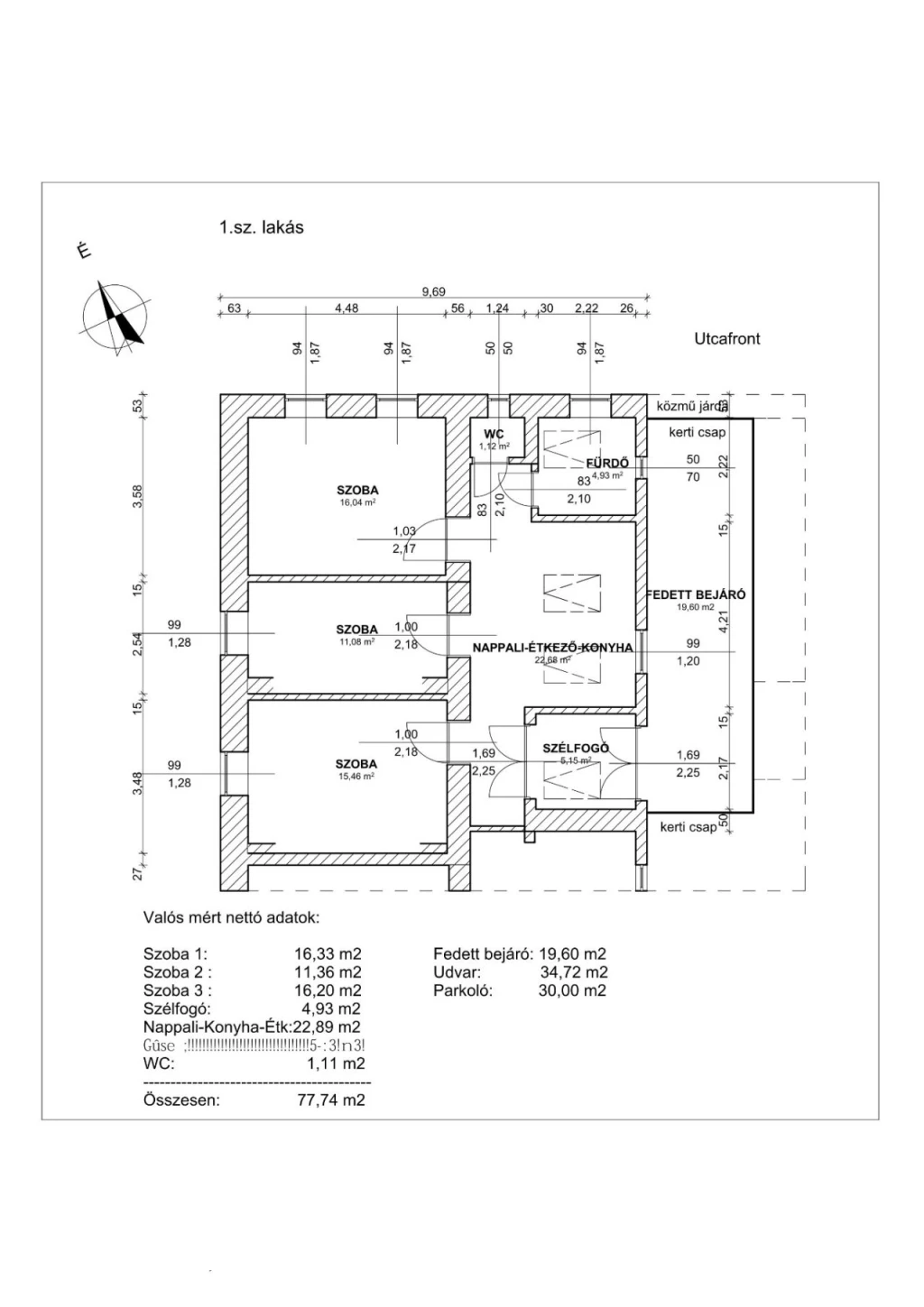 For sale brick flat, Földeák