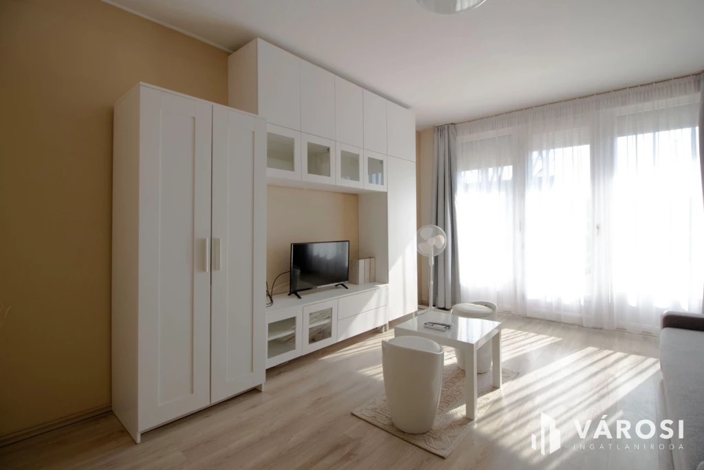 Belvárosi, első emeleti, 39 m2 tégla lakás kiadó!