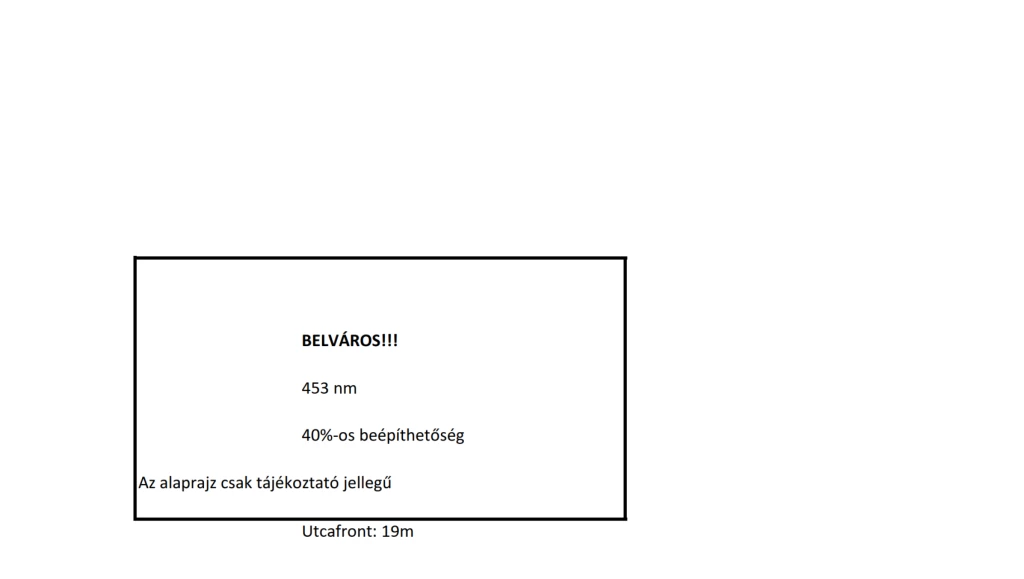Kiváló adottságú telek ikerháznak is Debrecen belvárosában