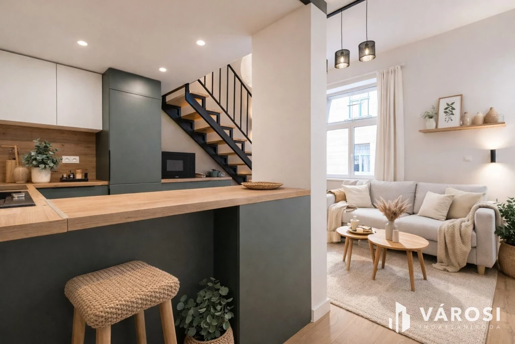 Galériás okosotthon eladó a Visegrádi utca elején!