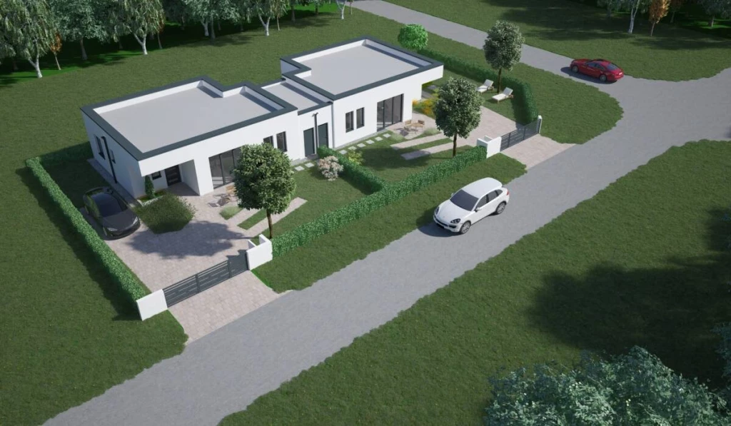 Szombathelyen magas műszaki tartalommal rendelkező, nappali + 2 szobás ikerházrész eladó