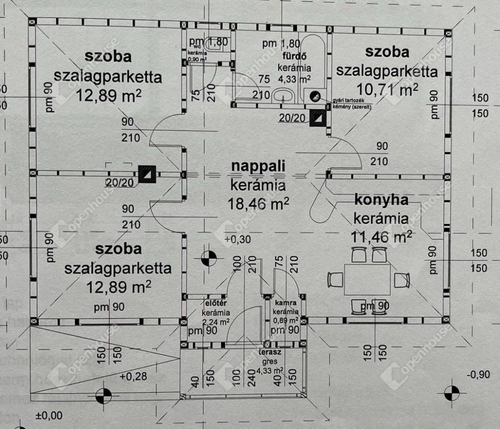 Csodaszép környezetben egy kivételesen szép könnyűszerkezetes családiház