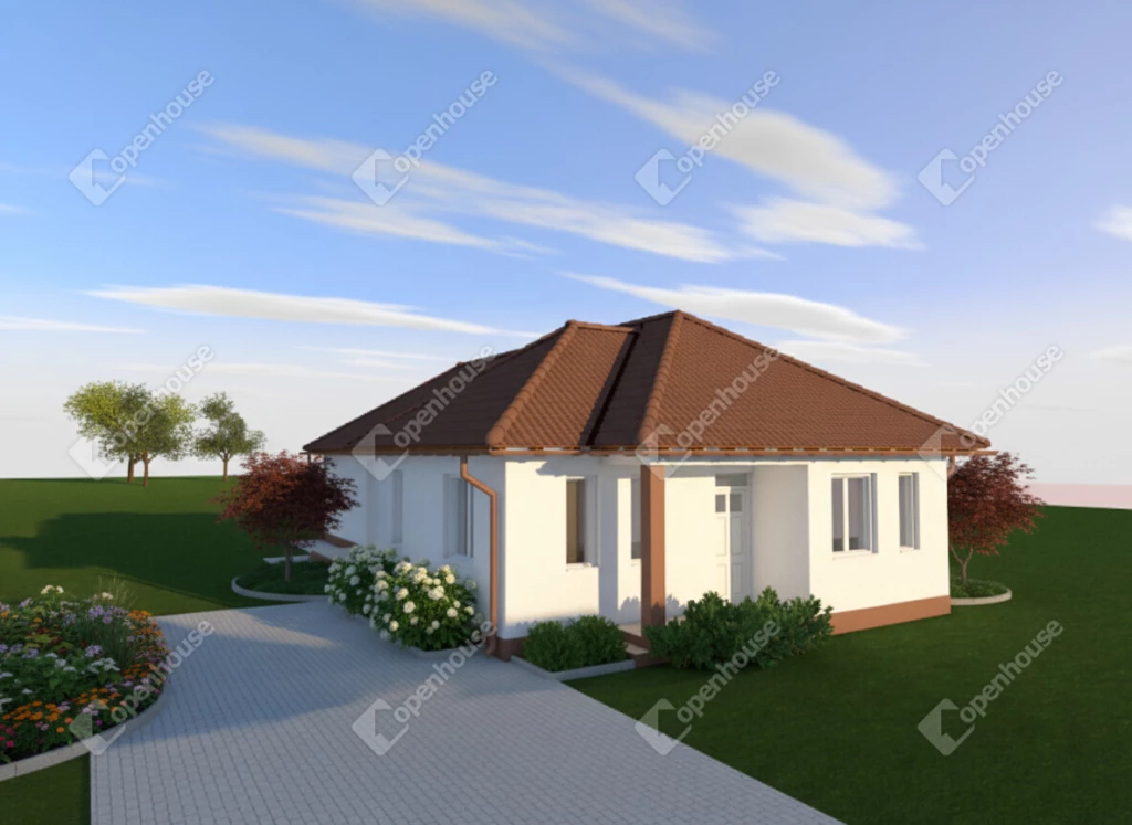 Újépítésű házak környezetében egy minden igényt kielégítő önálló családiház épül