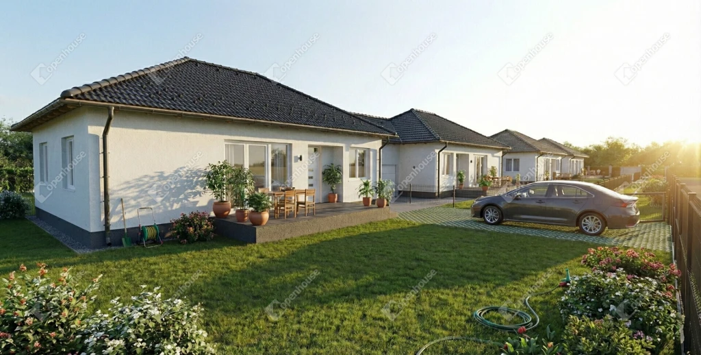 Monoron kínálunk megvételre egy új építésű, ikerházat.