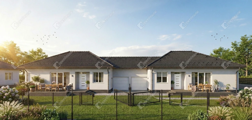 Monoron kínálunk megvételre egy új építésű, ikerházat.