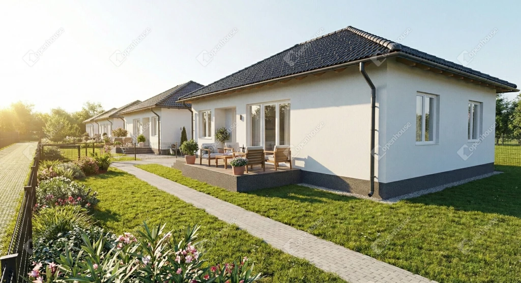 Monoron kínálunk megvételre egy új építésű, ikerházat.