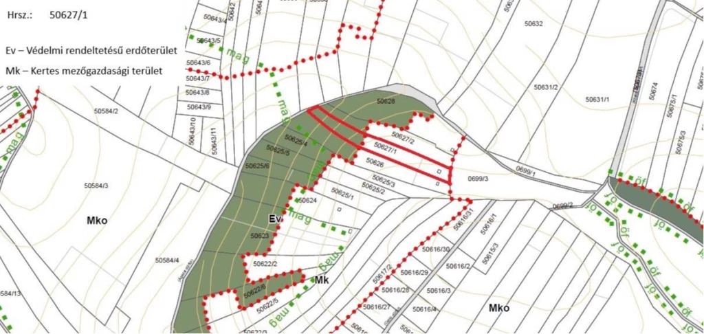 Eladó kertes mezőgazdasági zártkerti telek Miskolc Bábonyibérci részén!