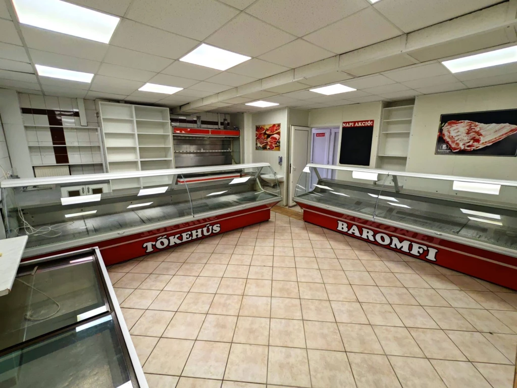 Kiadó, teljesen felszerelt húsbolt Miskolcon, a Zsolcai kapunál!