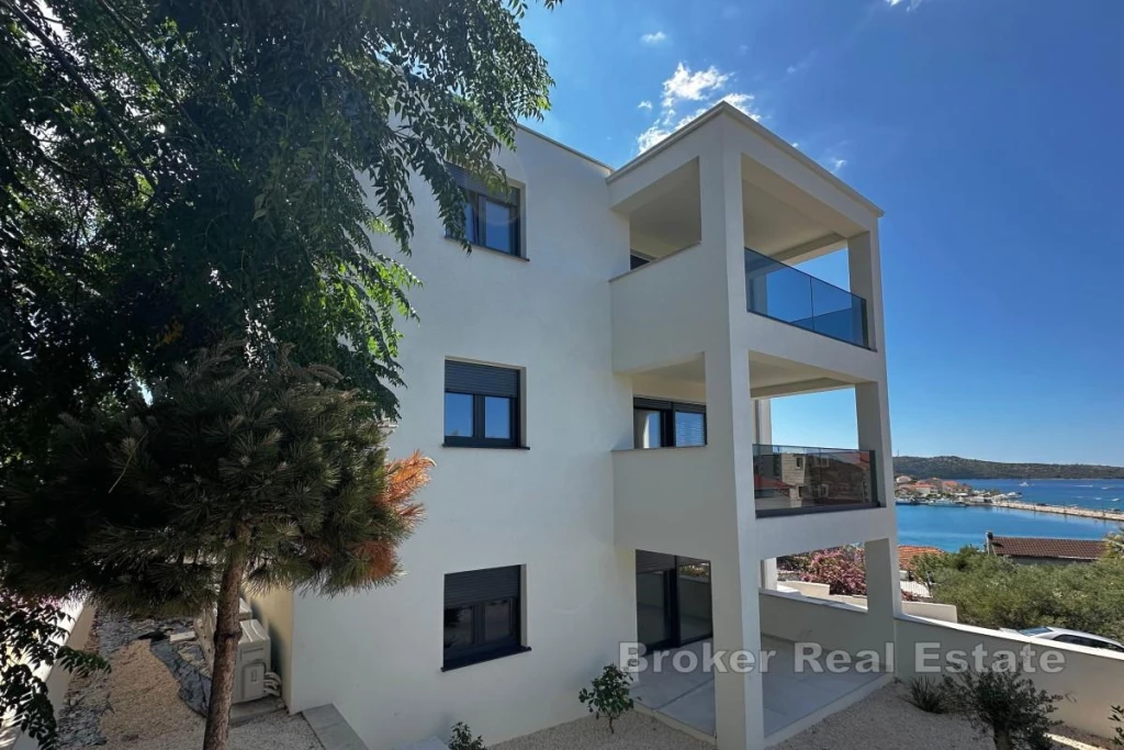 Apartments in a new building with a sea view